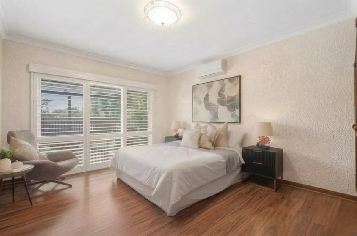 Bedroom concept visualization with enhanced presentation